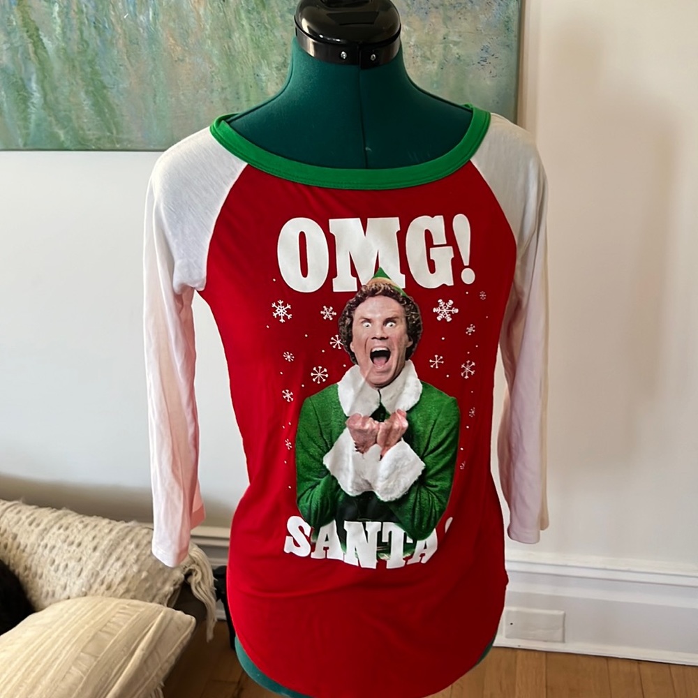 Small Christmas long sleev OMG SANTA! - Elf